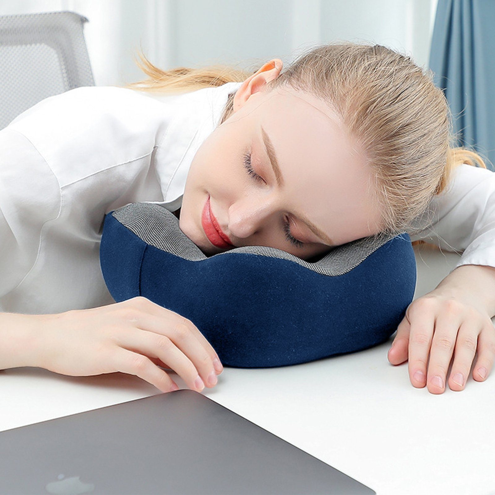CALIYO Nackenkissen Nackenkissen, Nackenhörnchen Memory Foam, Ergonomisch Gestaltetes Reisekissen, Nackenkissen Reise