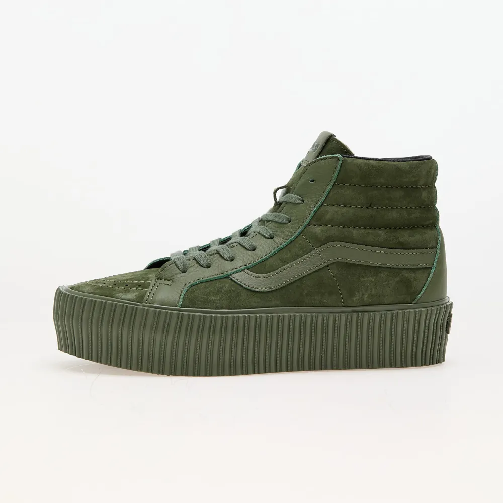 Vans Sk8 Hi Reissue 38 Platform LX Suede Leather Army VN000CNFARM1 / grün