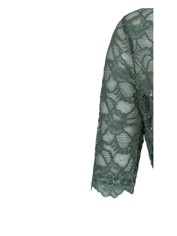 Nübler Dirndlbluse 3/4 Arm Laura in Grün günstig kaufen