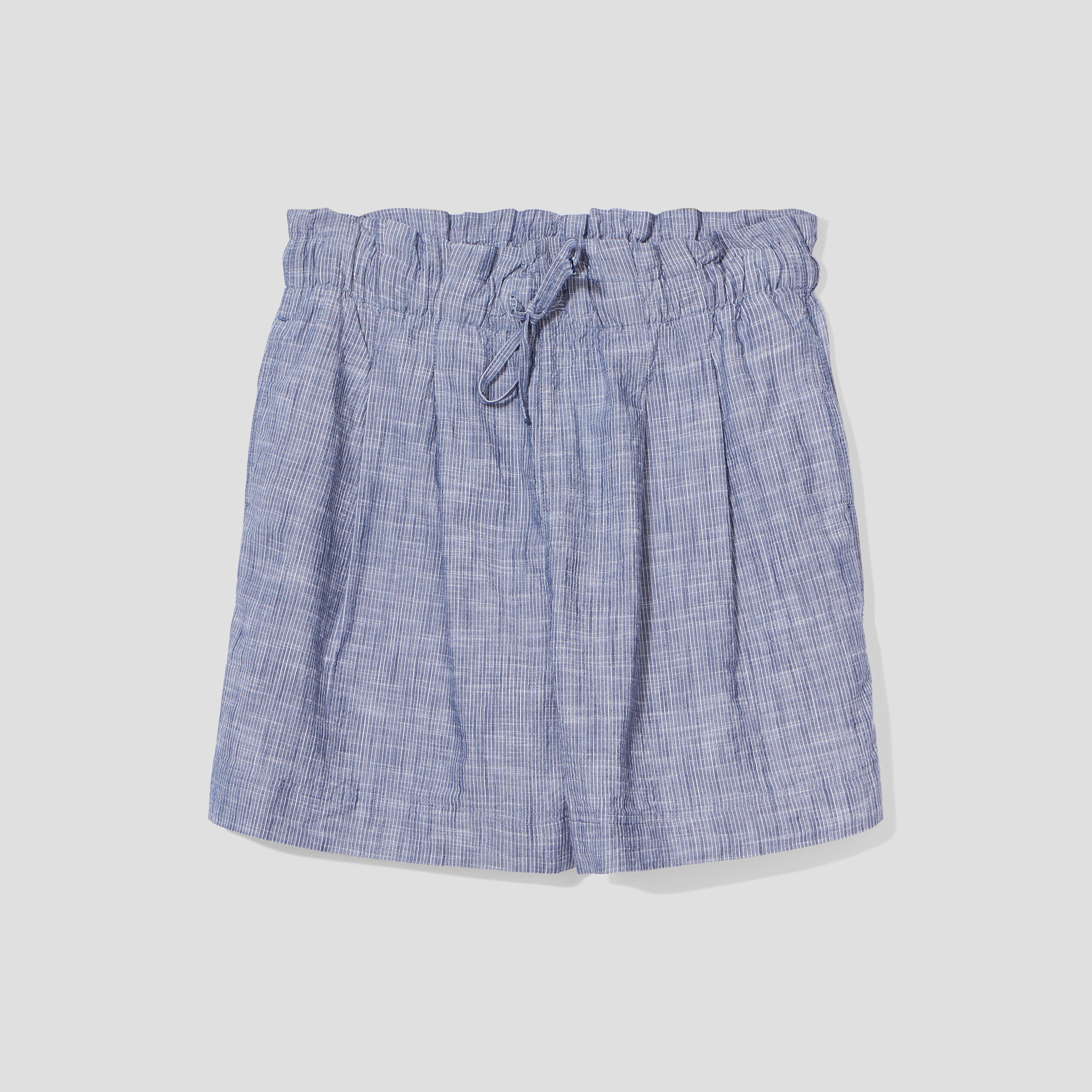 Short évasé à taille élastiquée bleu femme | La Halle