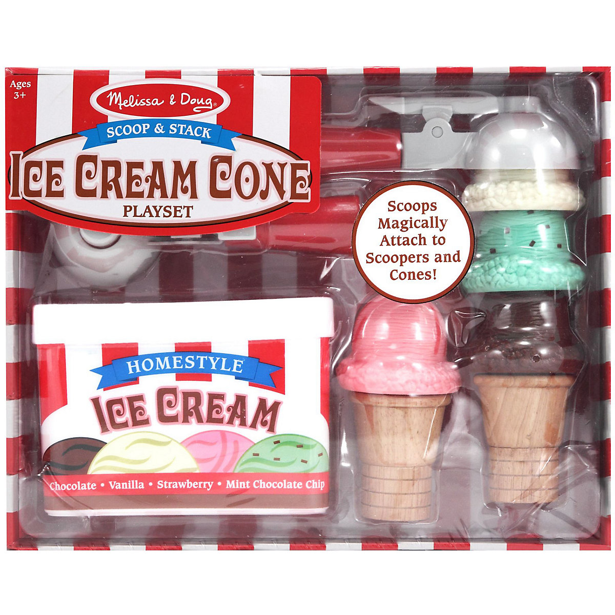 Eiscreme-Spielset aus Holz