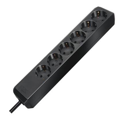 brennenstuhl 1159400015 Eco-Line Steckdosenleiste 6-fach 1,5 m Schwarz