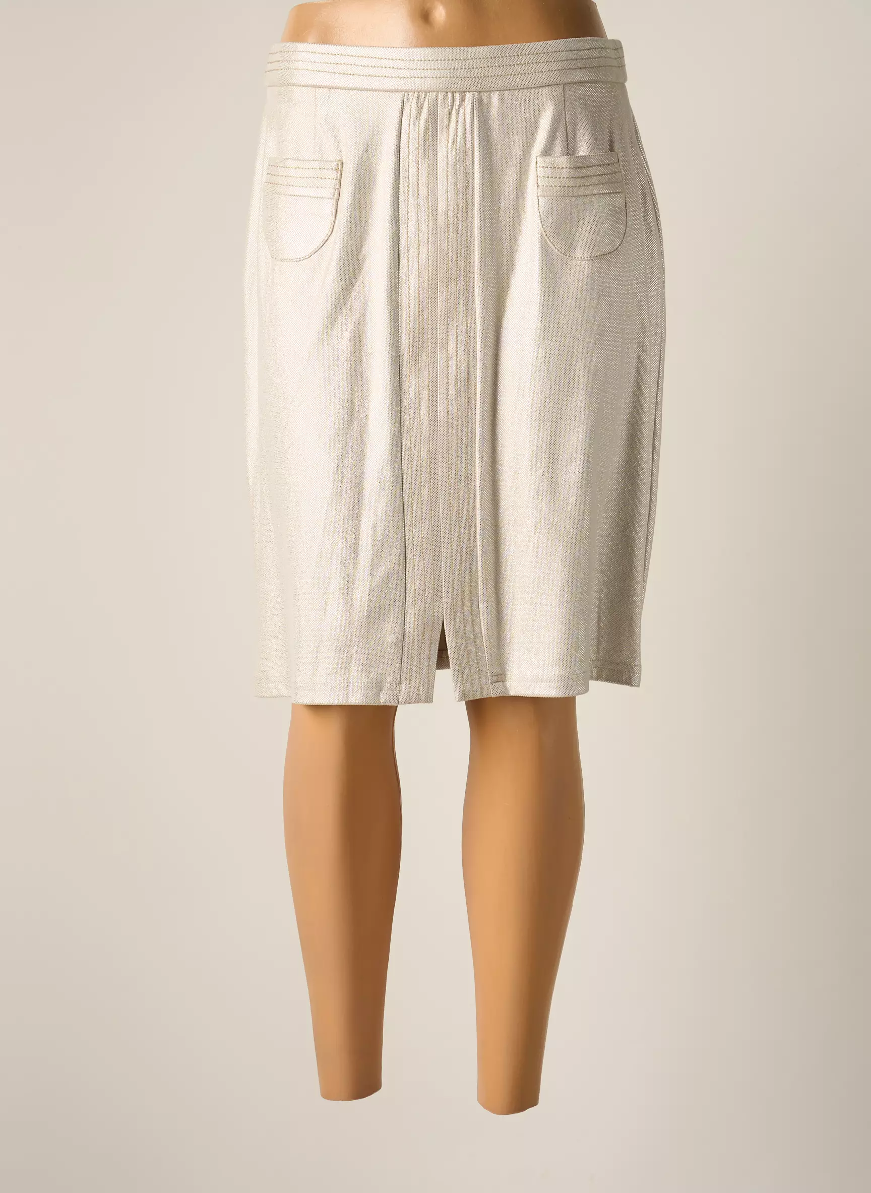 Jumfil Jupes Mi Longues Femme couleur beige