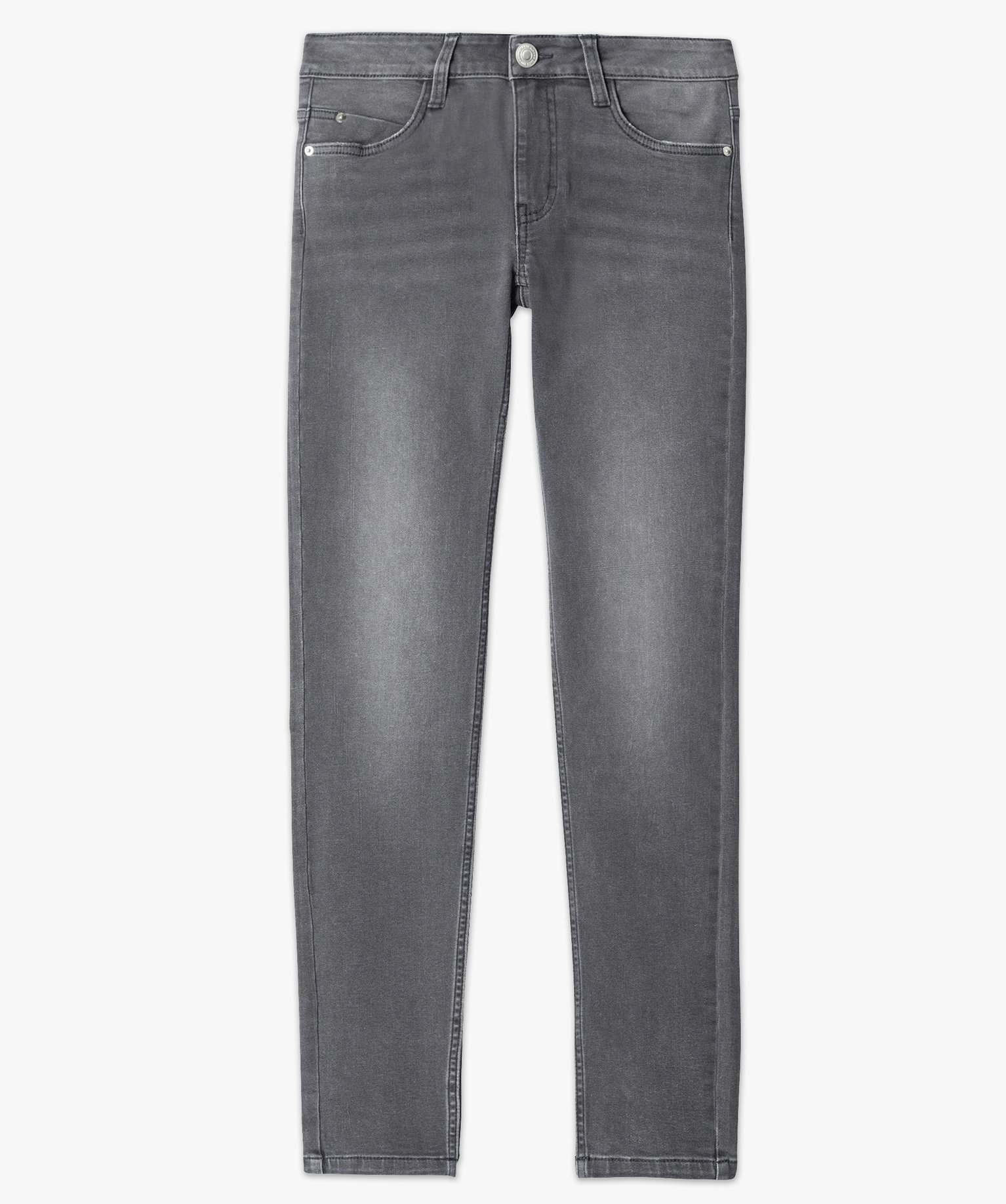 Jean Skinny taille normale délavé femme grey | GEMO