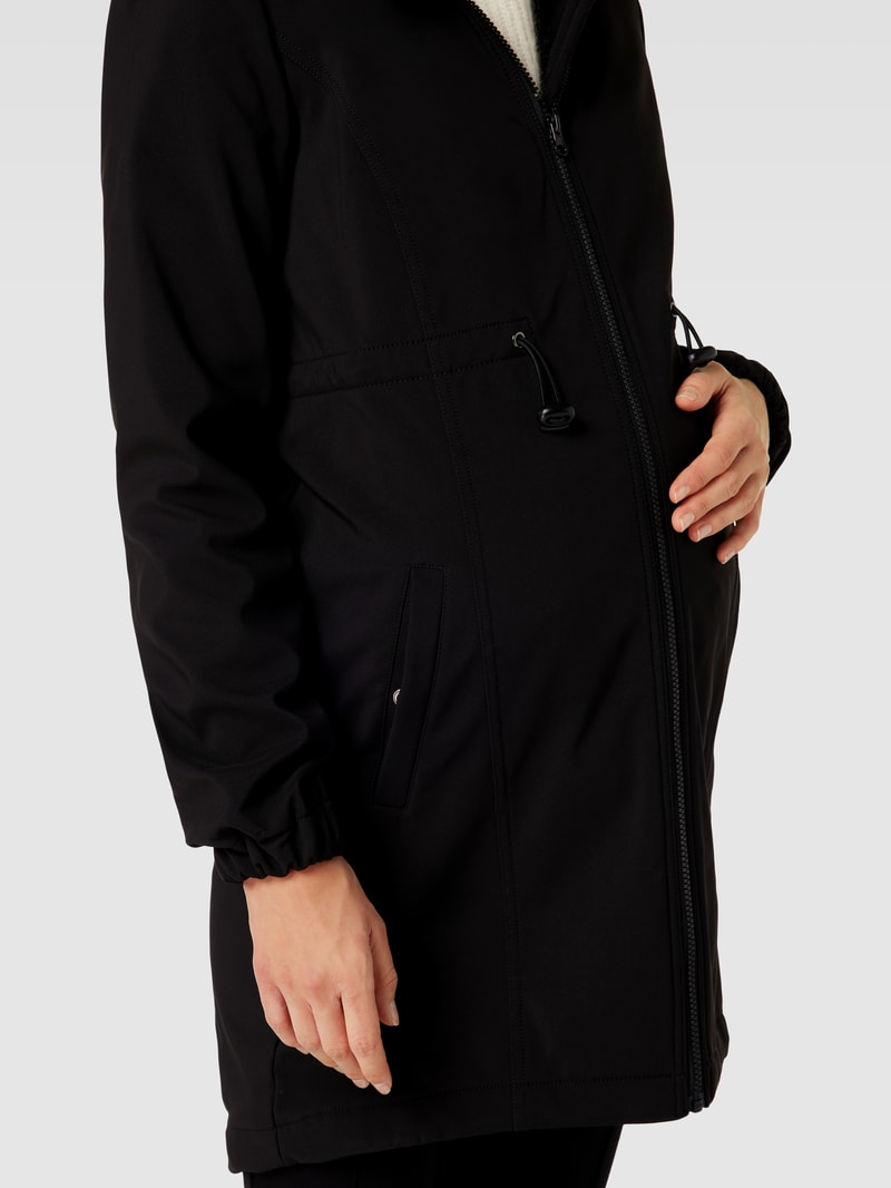 Umstands-Jacke mit Still-Funktion in schwarz