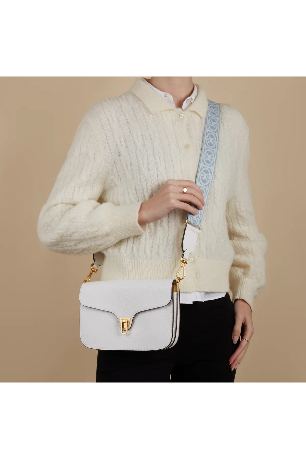 Coccinelle  Beat Soft Damen Umhängetasche Weiß E1nof120101h13