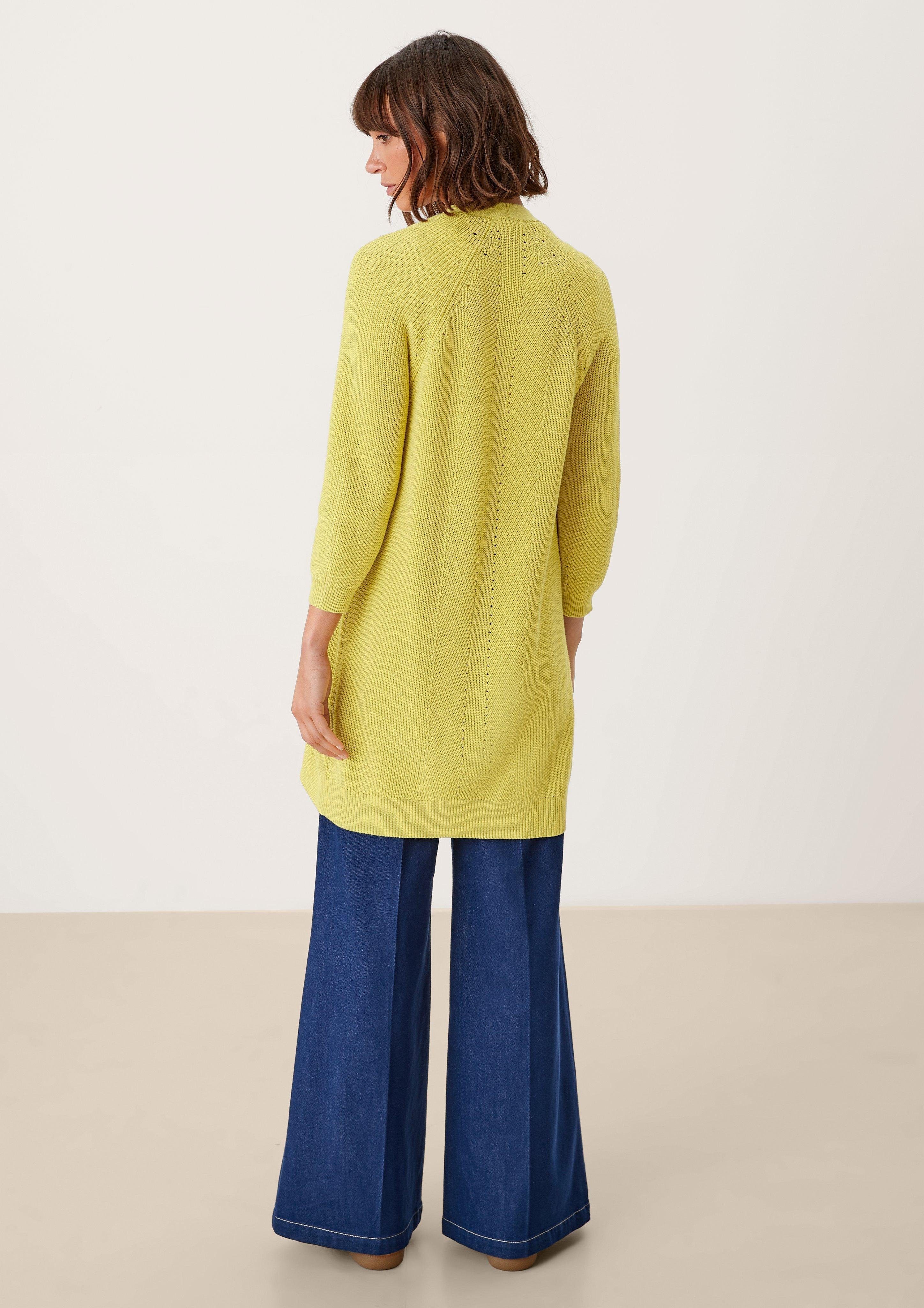 s.Oliver Strickjacke Cardigan mit Ajourmuster