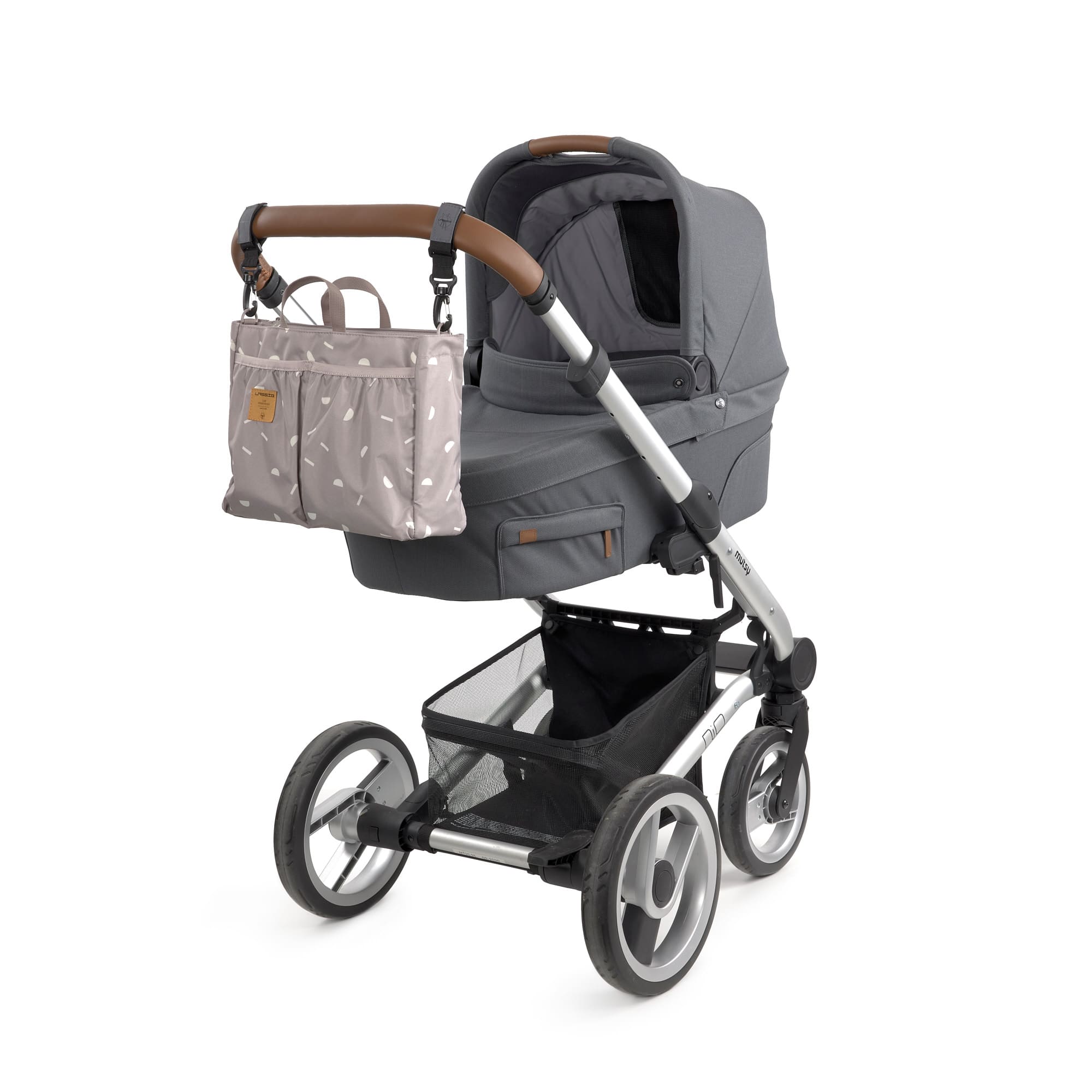 Wickeltasche - Multitalent Organizer Blocks Taupe, Grau
