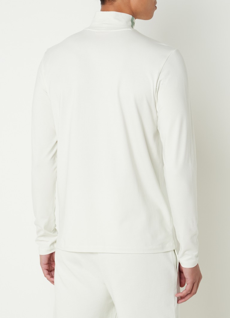 HUGO BOSS Dardini pitkähihainen paita poolokauluspaidalla ja logopainatuksella
