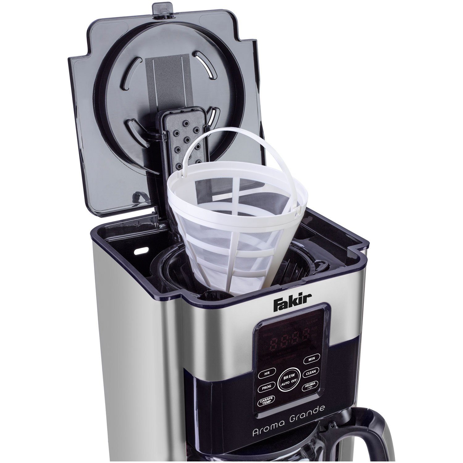FAKIR Frühstücks-Set 9233001_4005001_9228001 (3-tlg), Set aus Filter-Kaffeemaschine, Wasserkocher & Toaster, Edelstahl