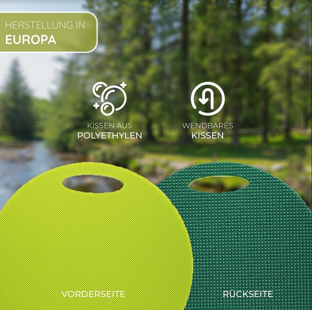 Yate Sitzkissen Yate Set 6 doppelte Kinder Sitzkissen Schaumstoff zweifarbig mit Griff, wasserdicht, wärmeisolierend, schmutzabweisend, pflegeleicht
