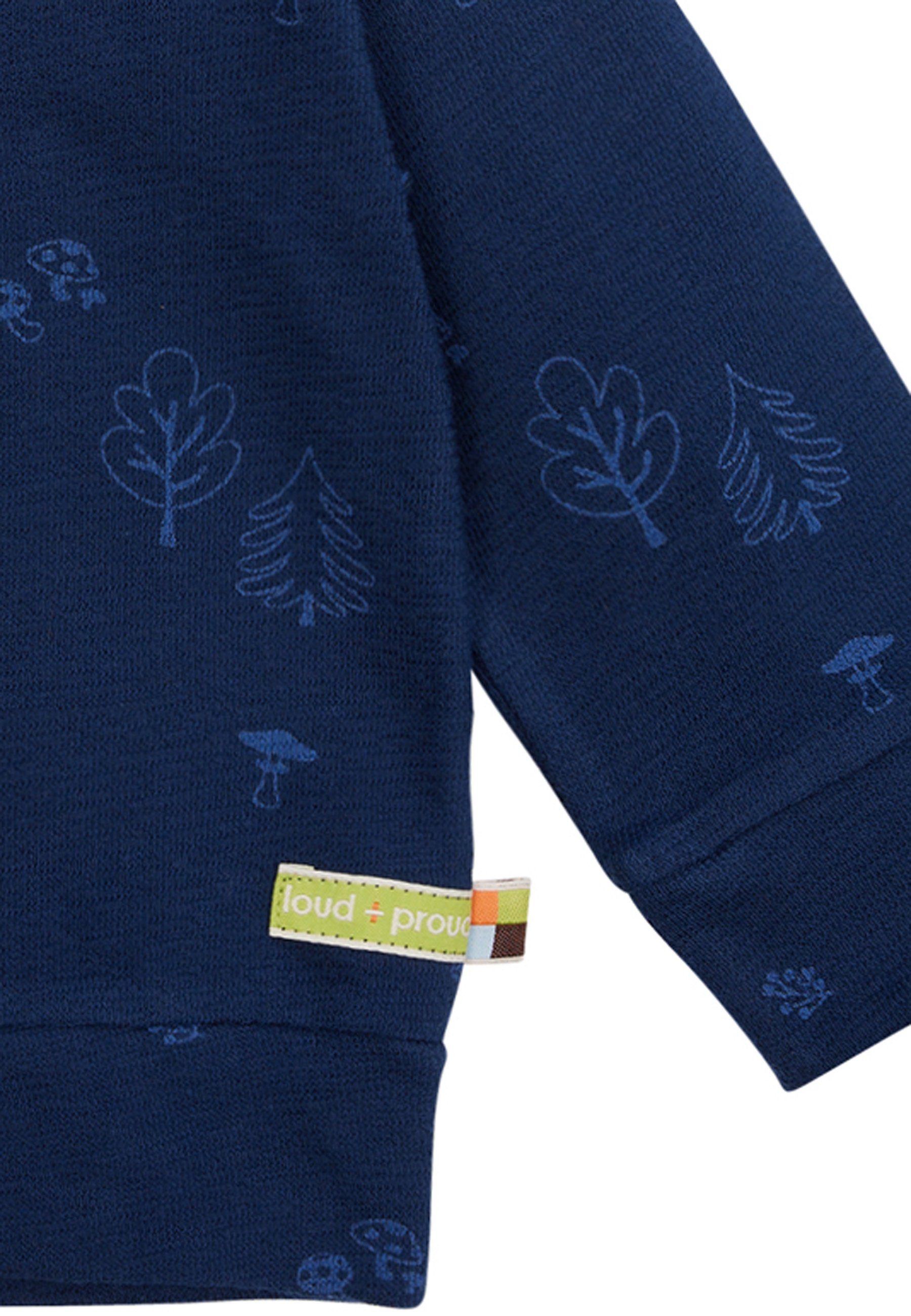 loud + proud Strickjacke Warmer Strukturstrick GOTS zertifizierte Bio-Baumwolle