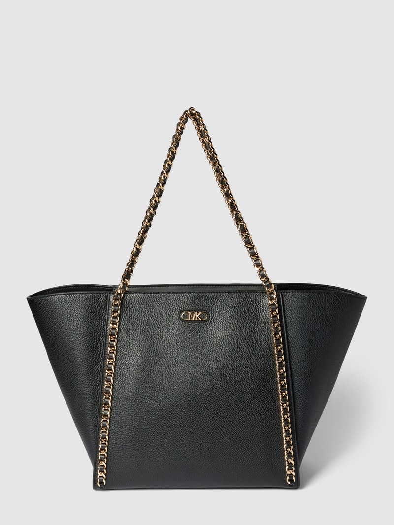 Shopper mit Label-Details Modell 'WESTLEY' in schwarz