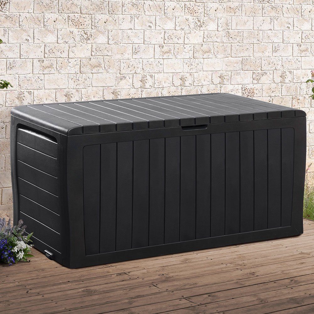 Deuba Auflagenbox, Marvel Plus Keter 220kg belastbar UV-beständig Wetterbeständig Rollen