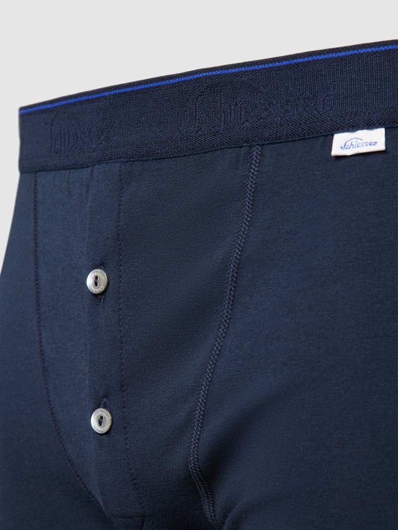 Trunks mit Label-Detail Modell 'REVIVAL' in dunkelblau