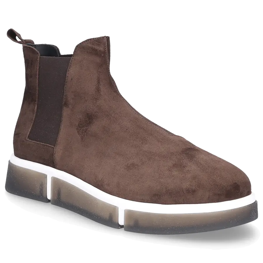 V Design - Chelsea Boots BEATLESS Kalbsveloursleder - braun