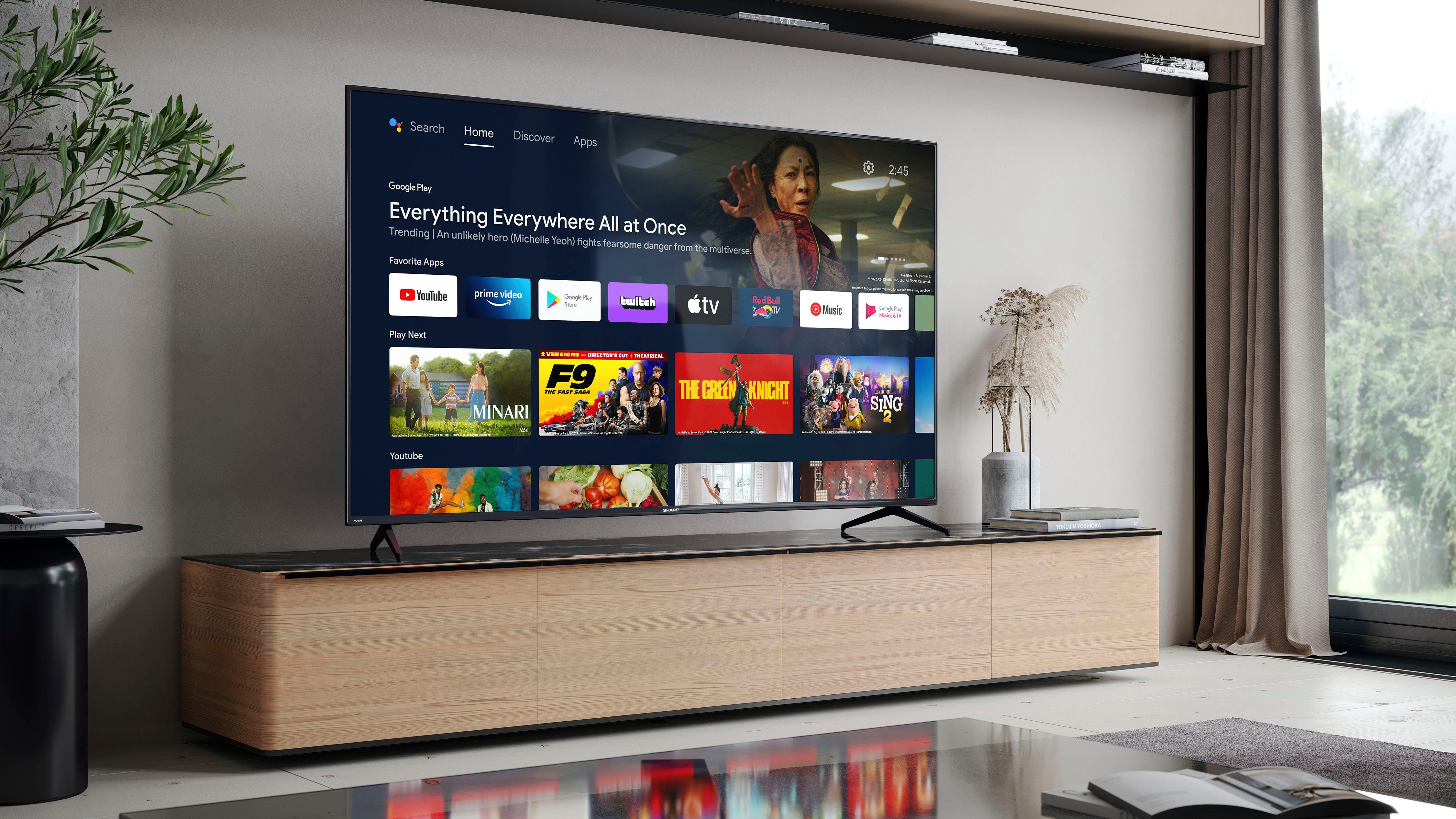 Sharp 4T-C70FL2EL2AB LED-Fernseher (177 cm/70 Zoll, 4K Ultra HD, Android TV, Smart-TV, HDMI 2.1)