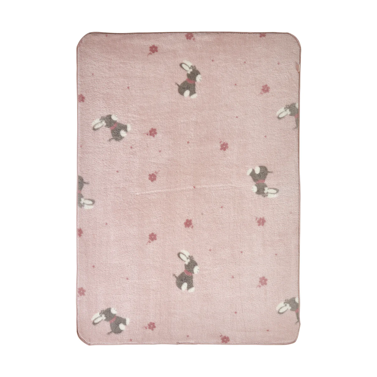 Babydecke Esel Emmi Girl mit Allover-Motiv in rosa