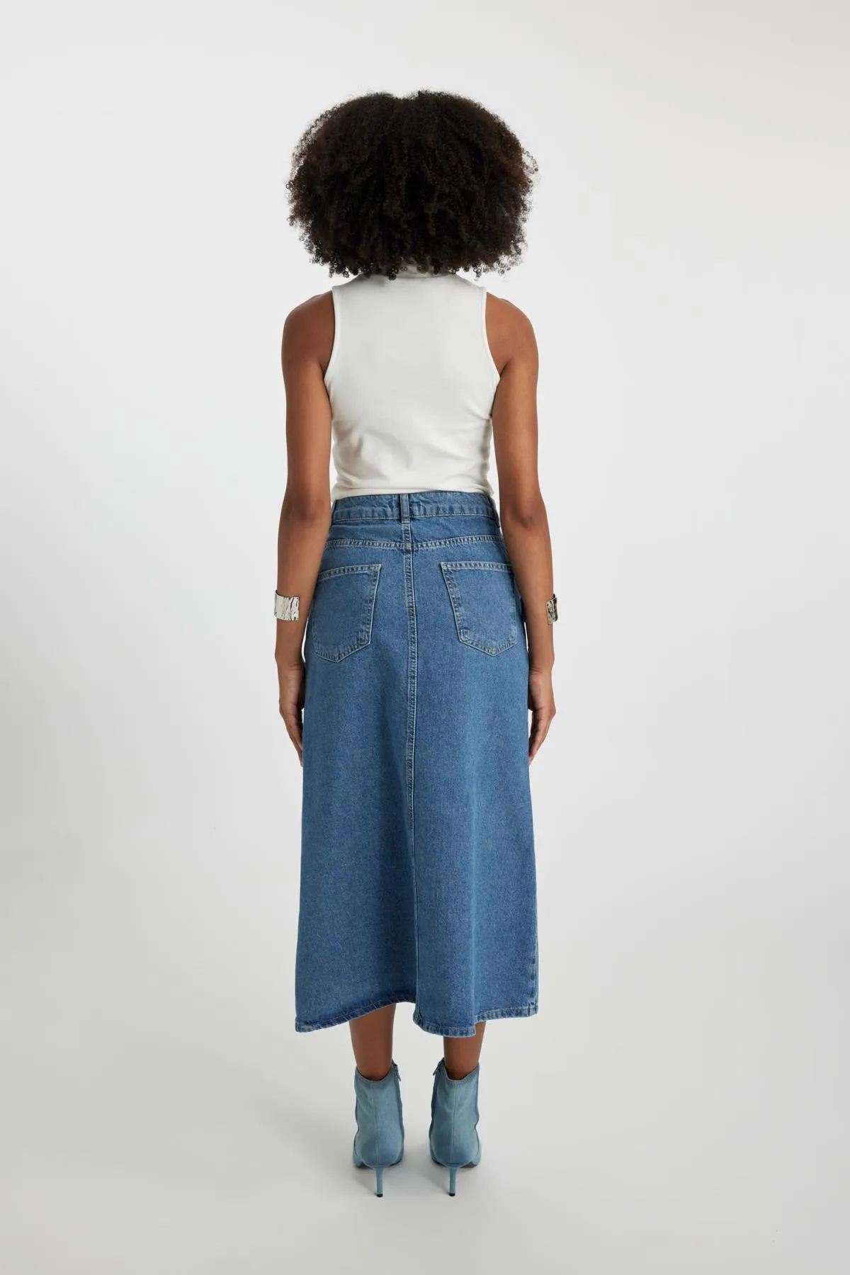 DeFacto  Langer Jeansrock mit langer Passform