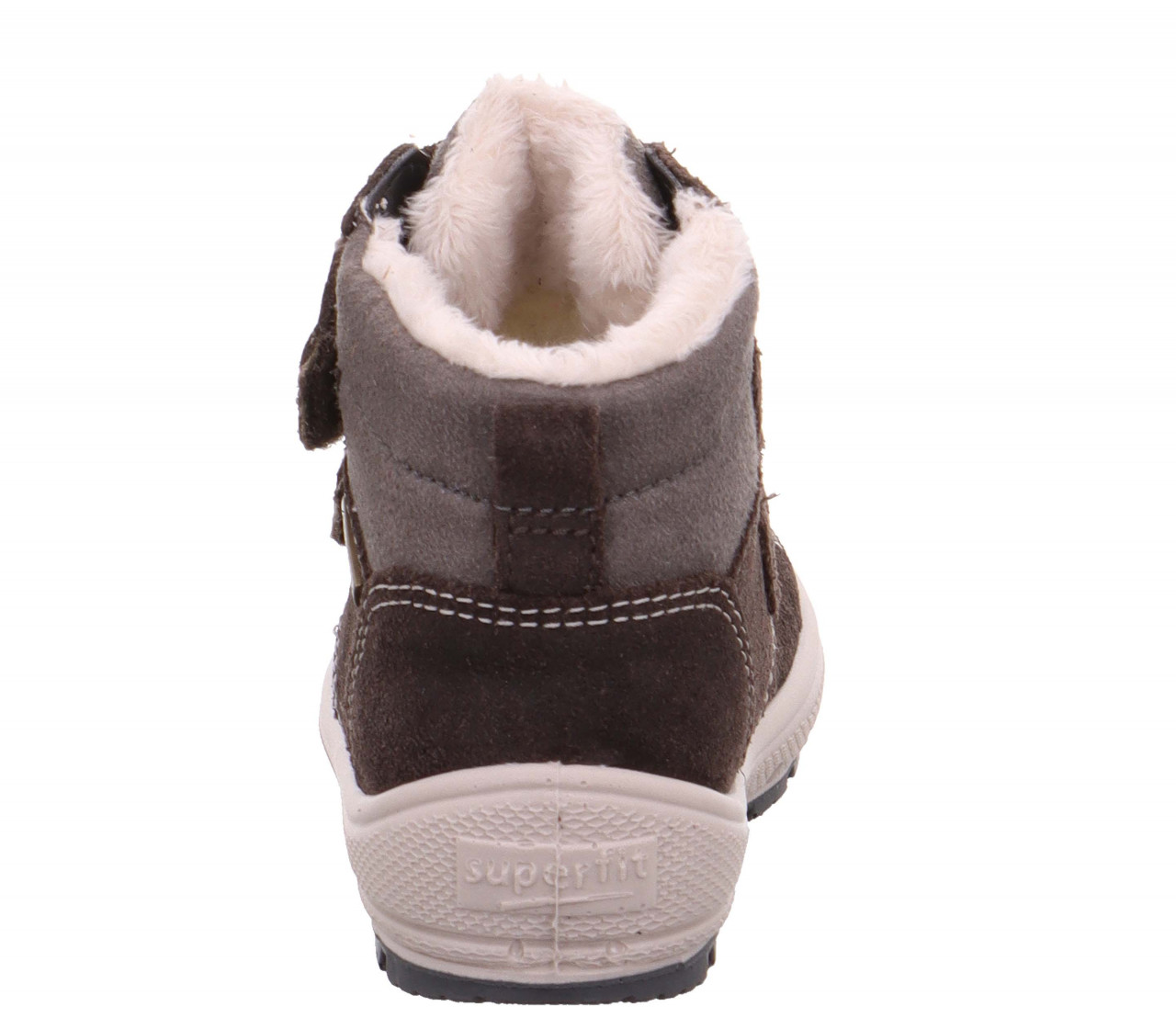 GROOVY - Braun/Grau Boots mit Klettverschluss