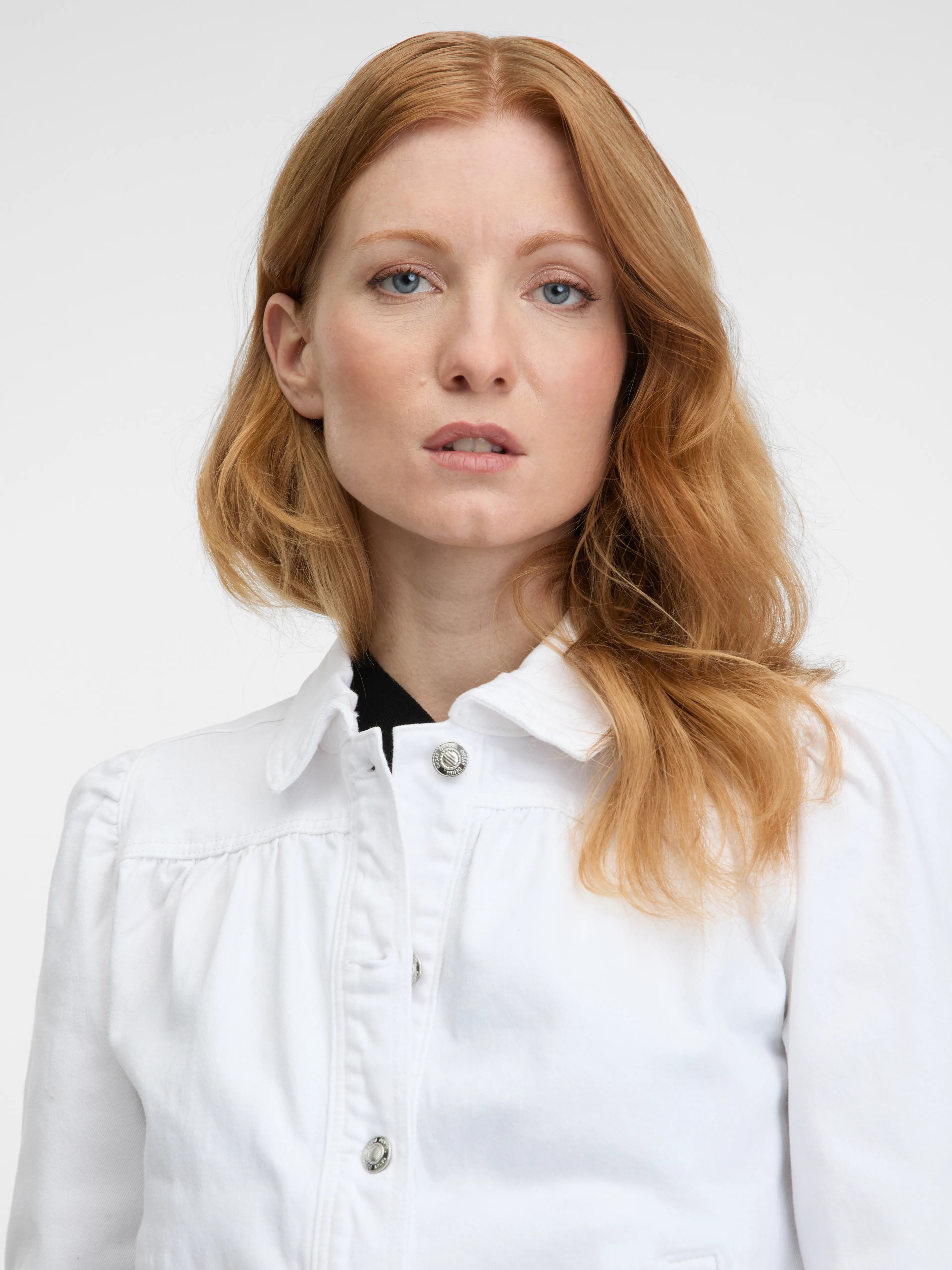 Weiße Damen-Jeansjacke ORSAY