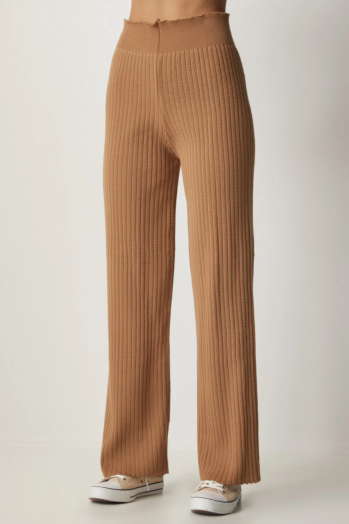 Happiness İstanbul  Damen-Strick-Sweatshirt-Hosen-Set in Keksform, MX00112