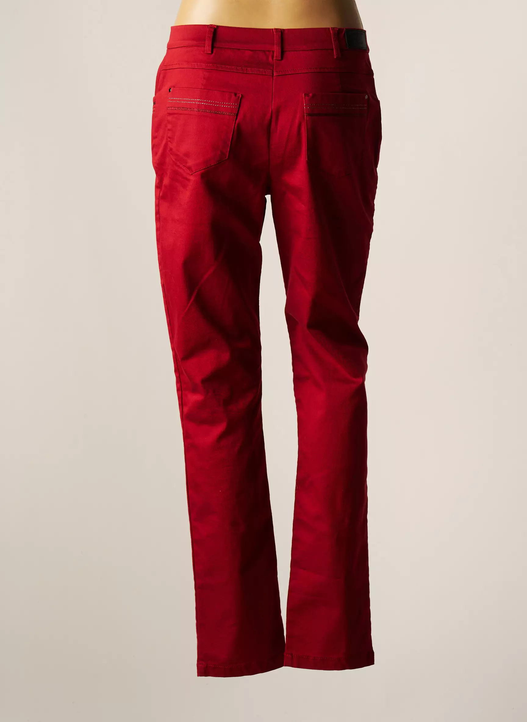 Christine Laure Pantalons Droits Femme couleur rouge