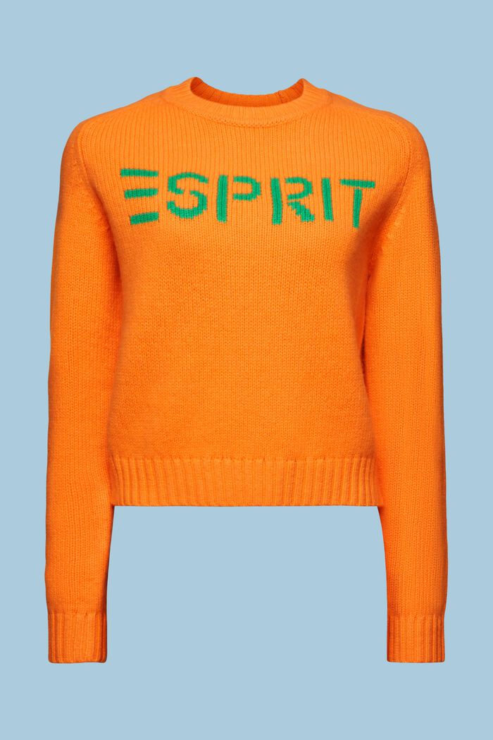 Logo-Pullover aus Wolle und Kaschmir