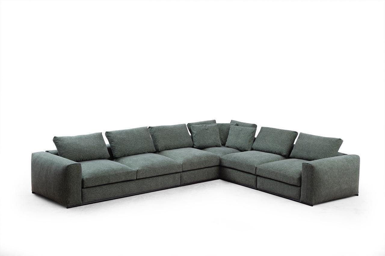 JVmoebel 3-Sitzer Wohnzimmer Sofa 3 Sitzer Polster Sofas Design Holz Textil neu Modern, 1 Teile, Made in Europa