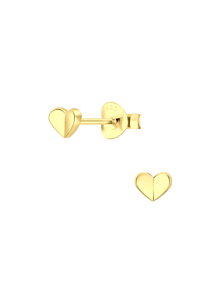 Alexander York Ohrringe, Ohrstecker HERZ in Gold aus 925 Sterling Silber, 2-tlg. günstig kaufen onesize