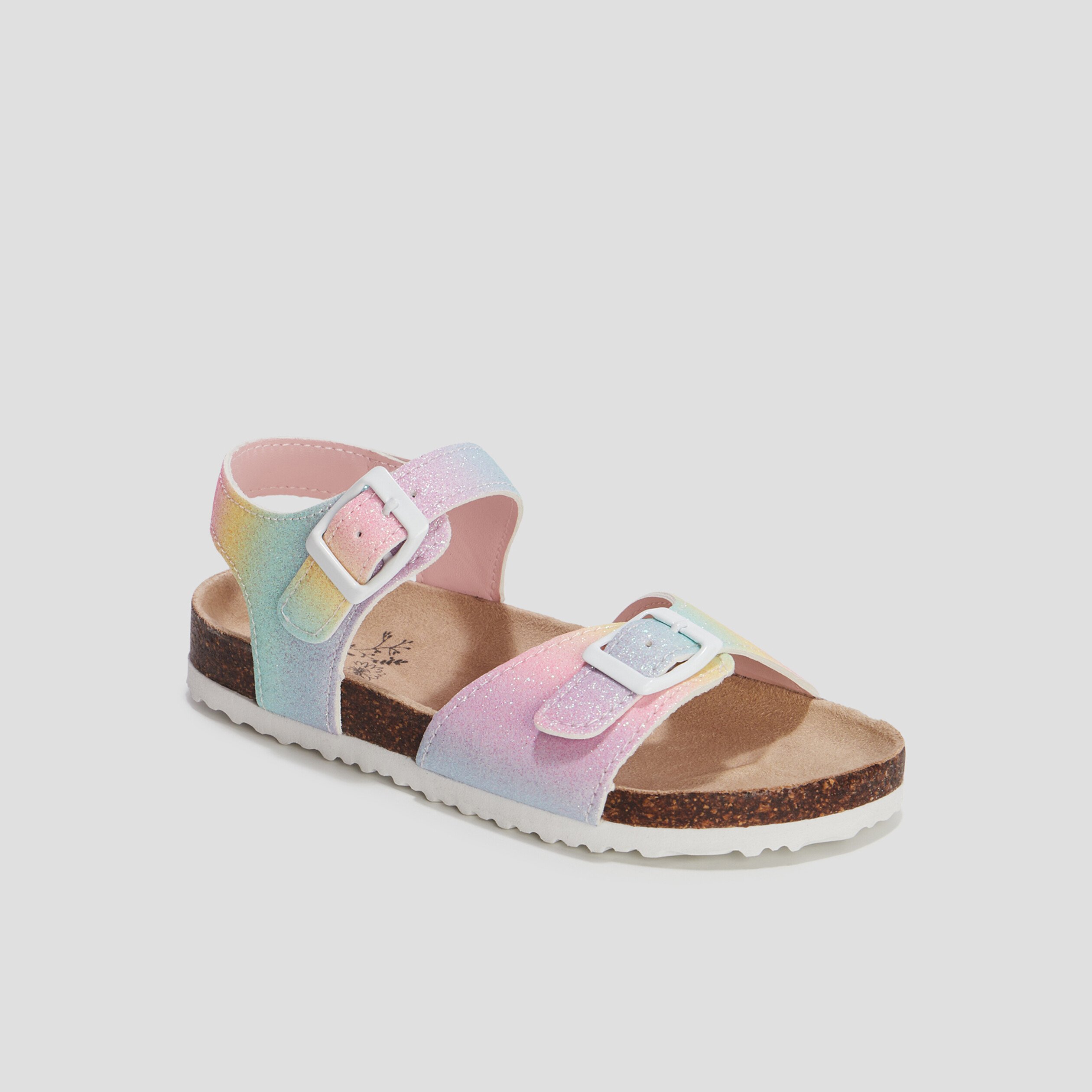 Sandales à paillettes multicolore fille | La Halle