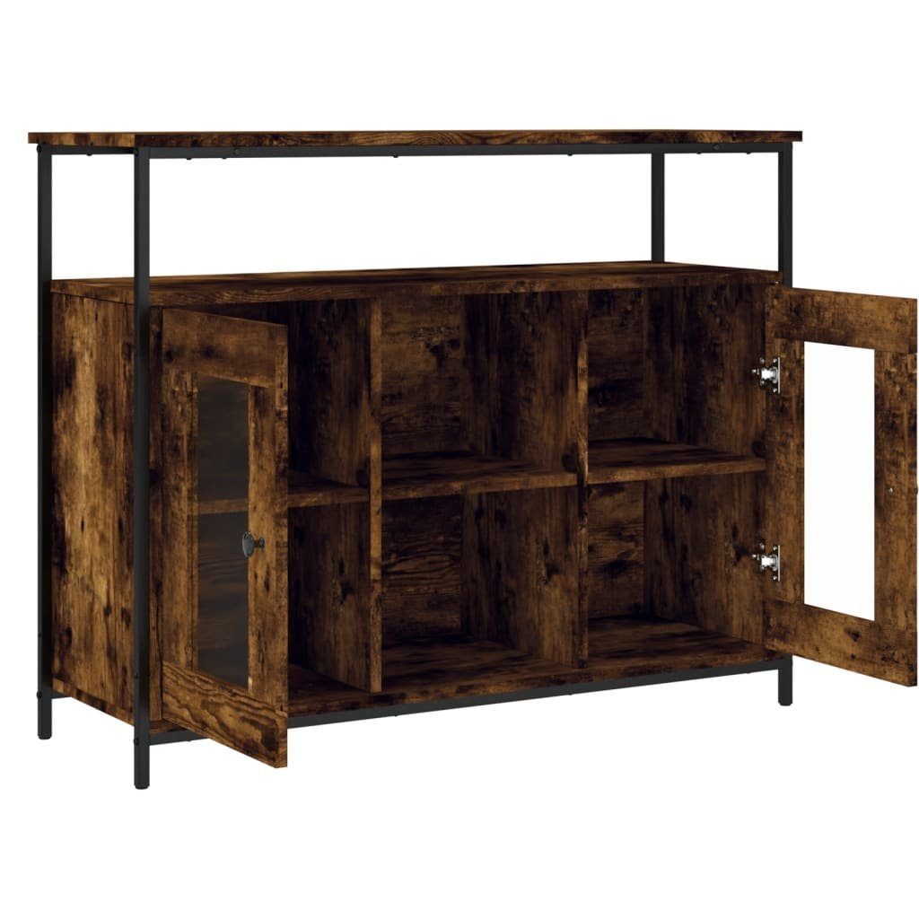 vidaXL Sideboard Sideboard Räuchereiche 100x35x80 cm Holzwerkstoff (1 St)