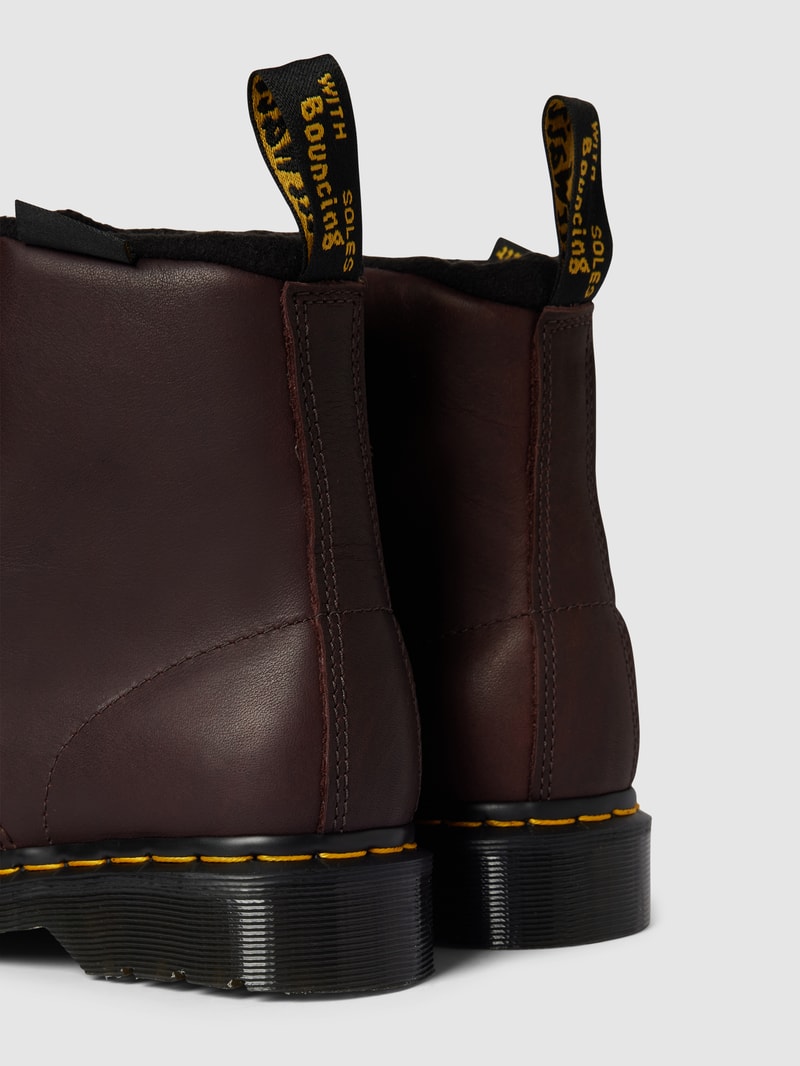 Boots aus Leder Modell 'Pascal' in dunkelbraun