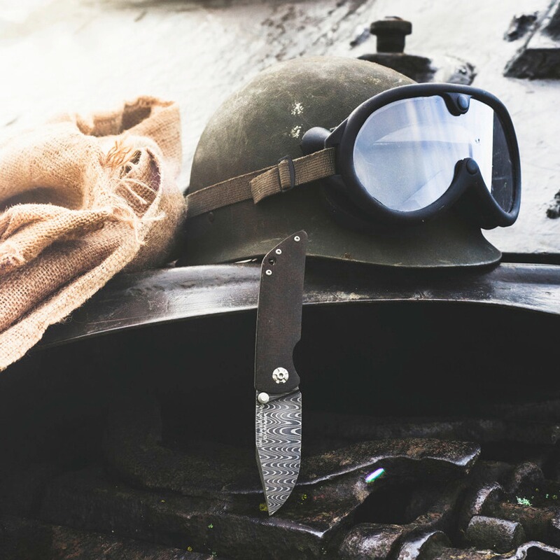 B&ouml;ker Taschenmesser M4 Sherman Damast