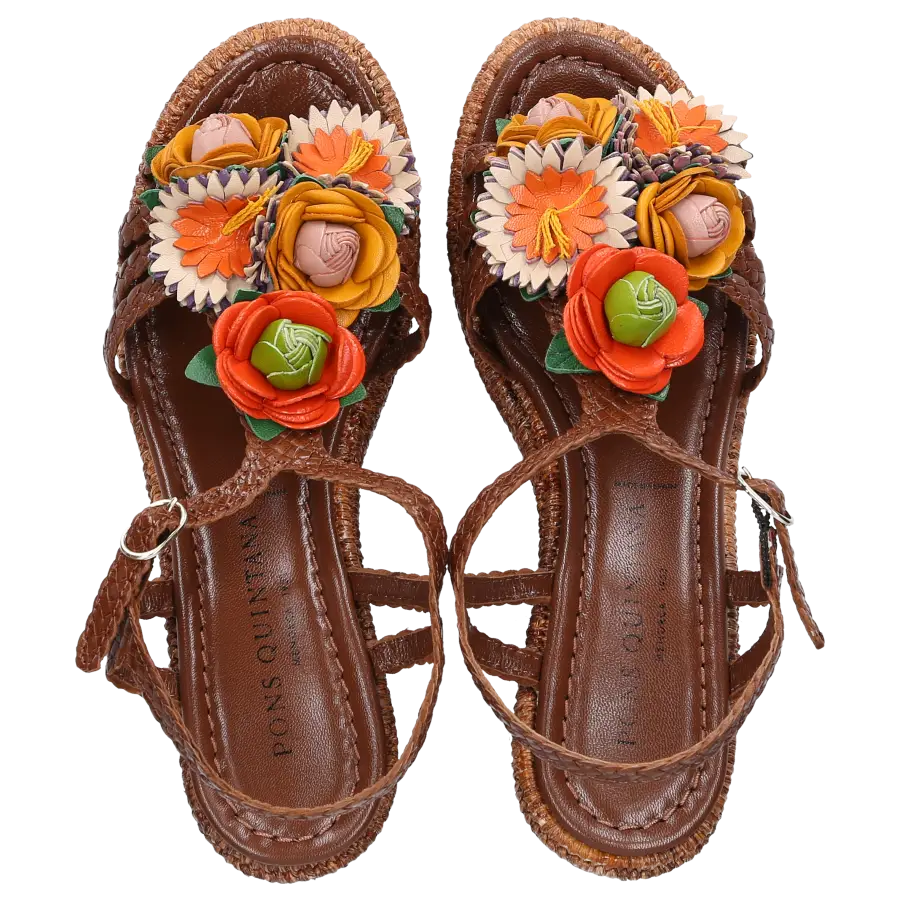 Pons Quintana - Sandalen CANNES Kalbsleder - braun