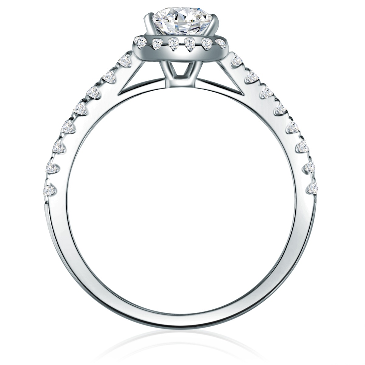 Ring Sterling Silber Zirkonia in Silber