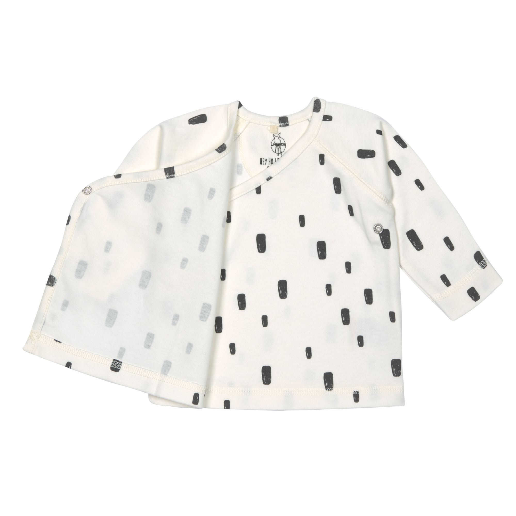 Baby Wickelshirt - Bio Baumwolle, Bricks Milky