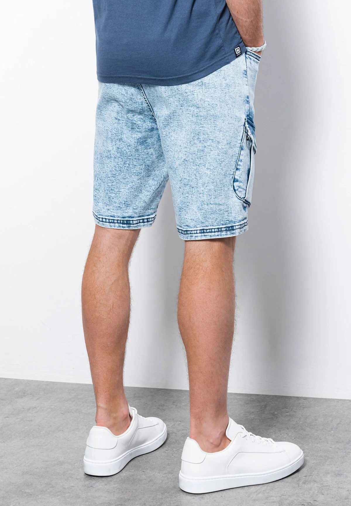 Pantalones cortos de mezclilla ombré