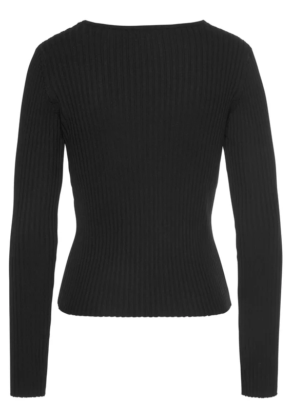 V-Ausschnitt-Pullover