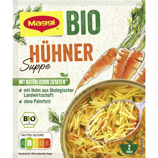 Maggi Bio Hühner Suppe ergibt 500ML