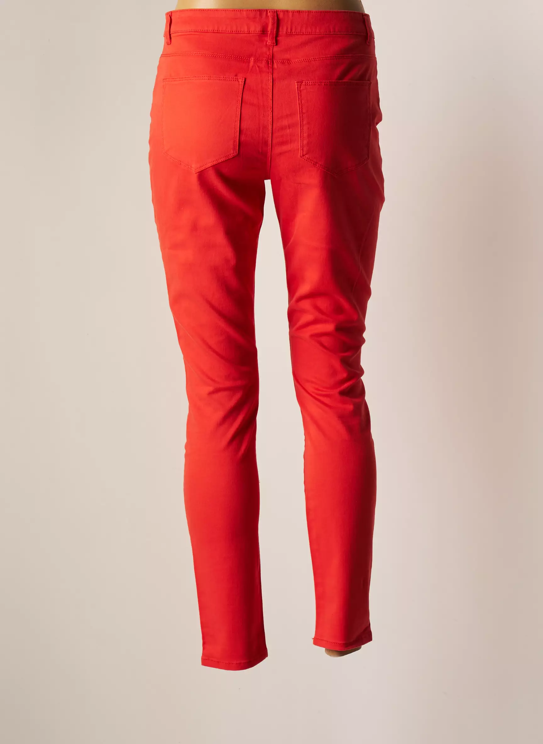 Vero Moda Pantalons Slim Femme couleur orange