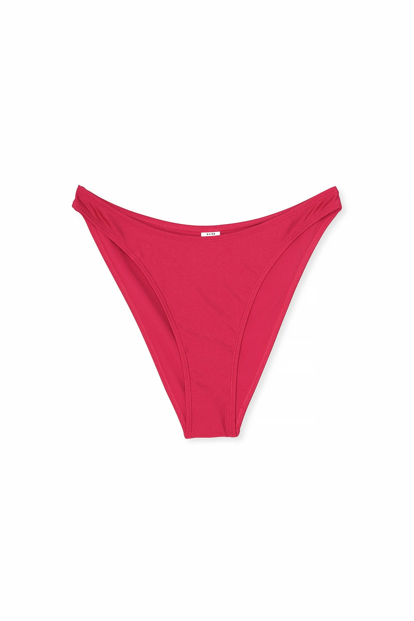 Glänzendes Bikini-Höschen mit hohem Schnitt