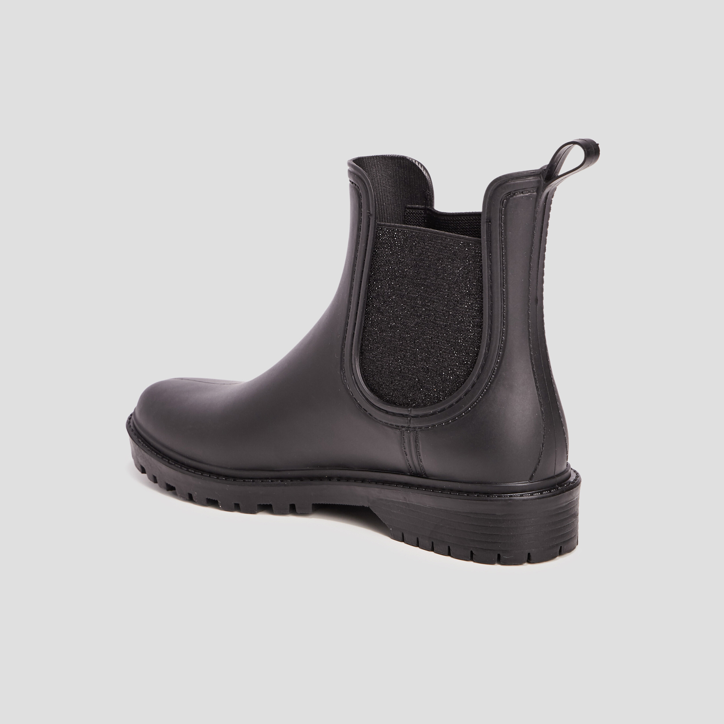 Bottes de pluie chelsea noir femme | La Halle