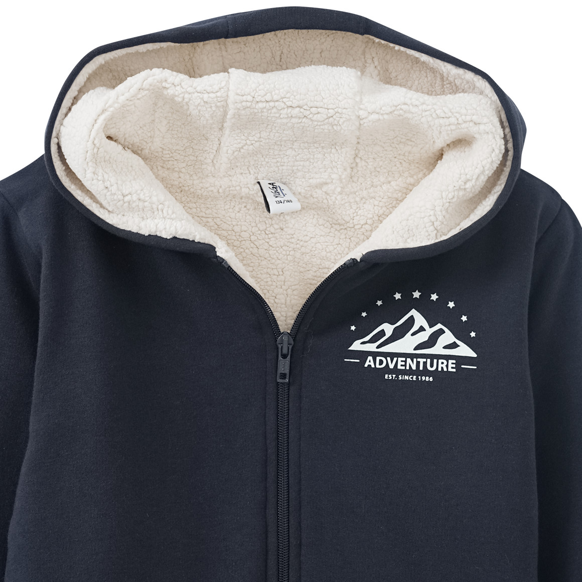 Kinder Sweatjacke mit Teddyplüsch