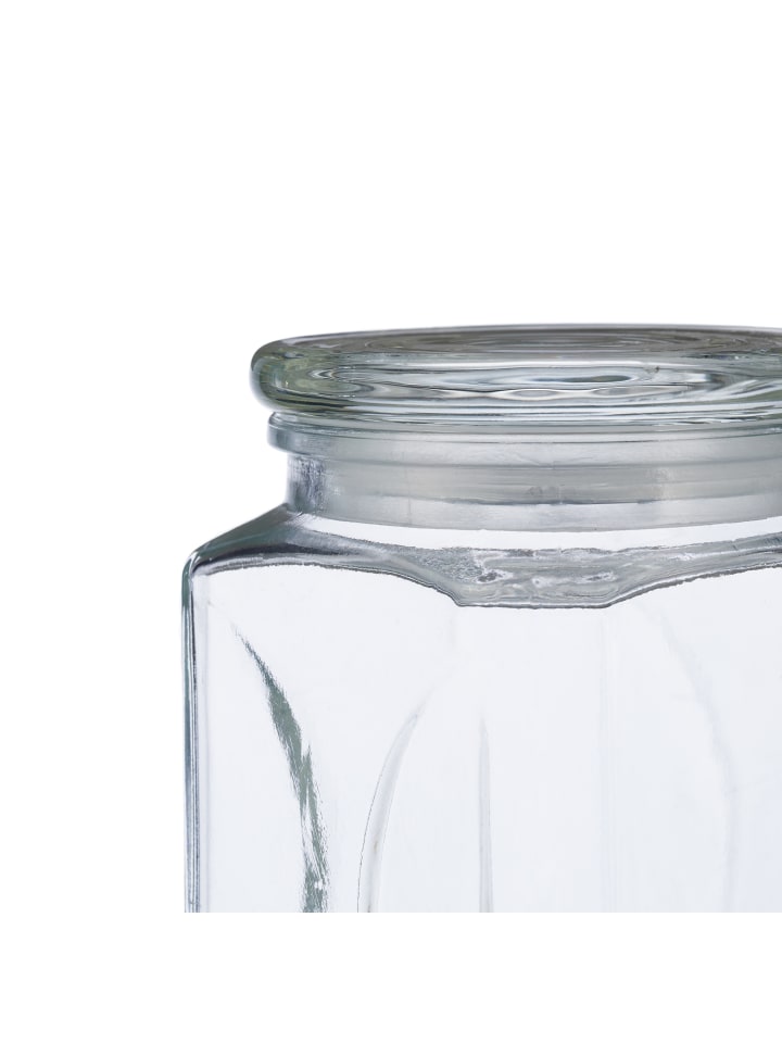 relaxdays 6 x Vorratsglas in Transparent - 1000 ml günstig kaufen onesize