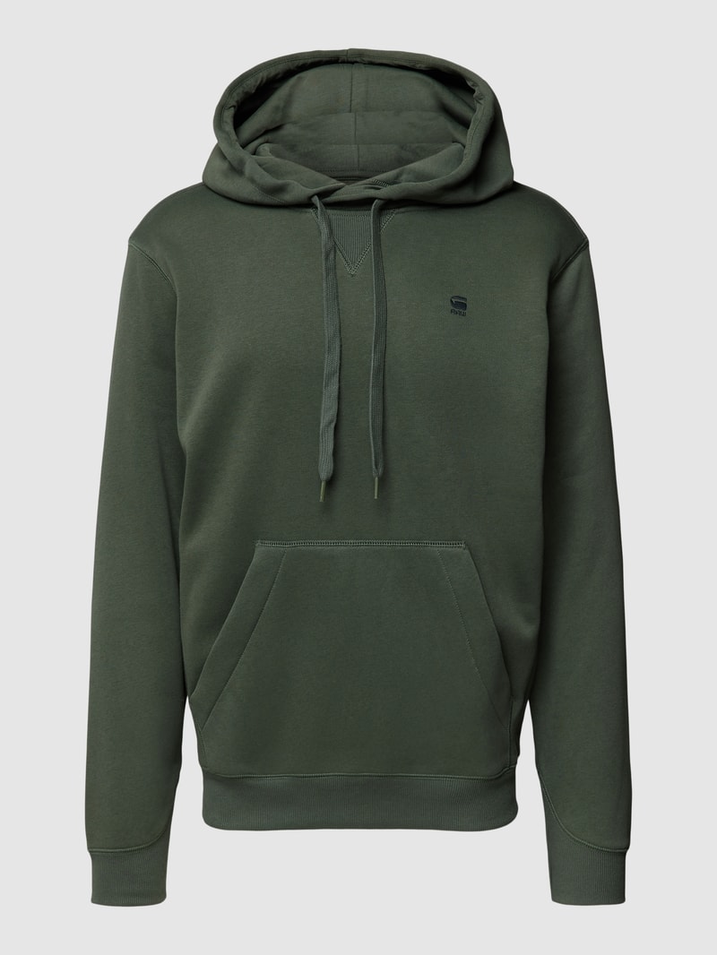 Hoodie mit Känguru-Tasche in olivgrün