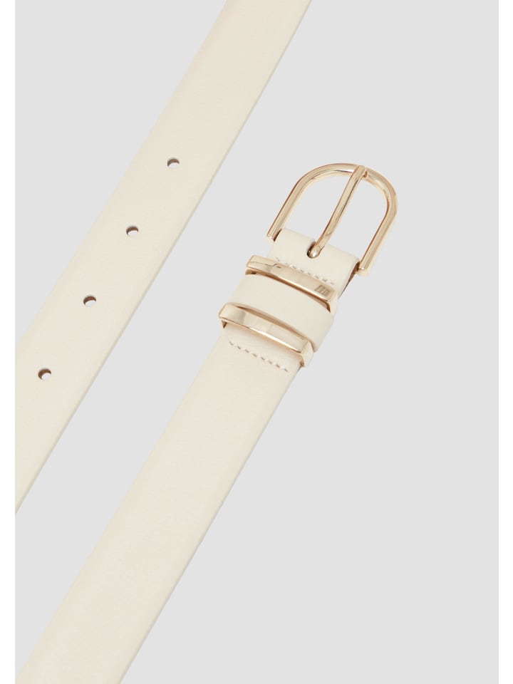 s.Oliver BLACK LABEL Taillengürtel in Creme günstig kaufen