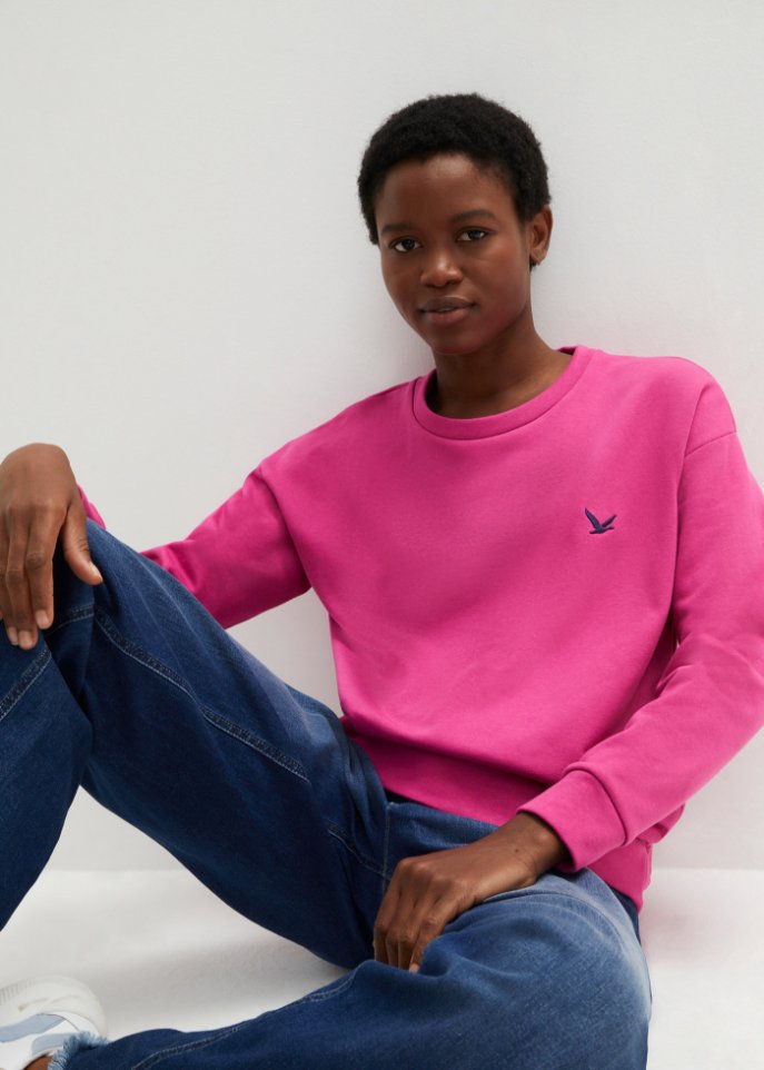 Sweatshirt mit Stickung