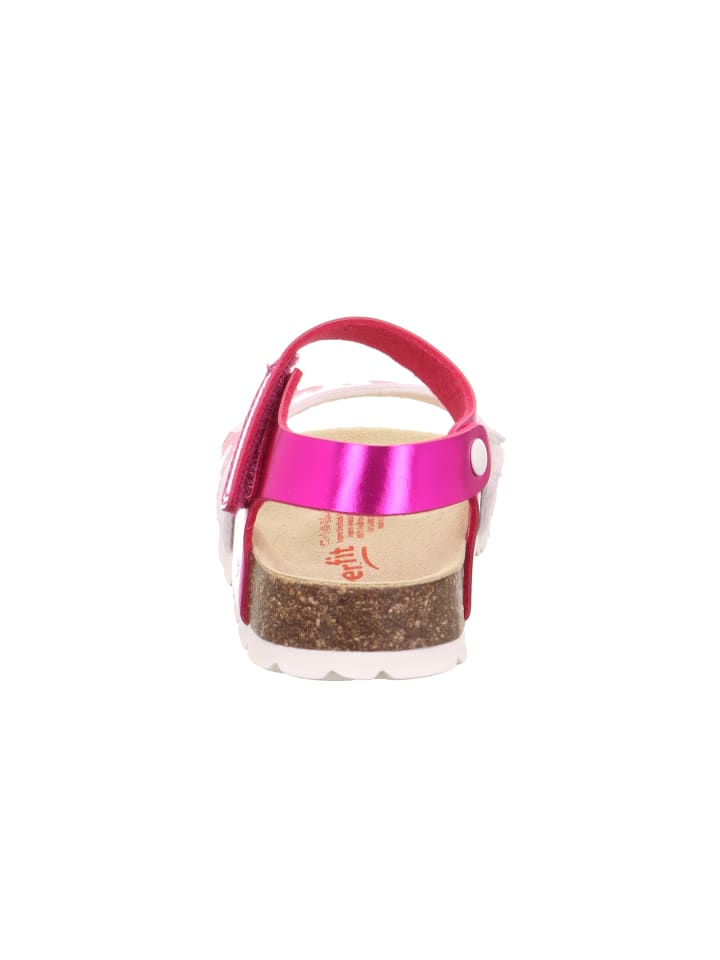 superfit Tieffußbett Sandale FUSSBETTPANTOFFEL in Pink/Weiß günstig kaufen