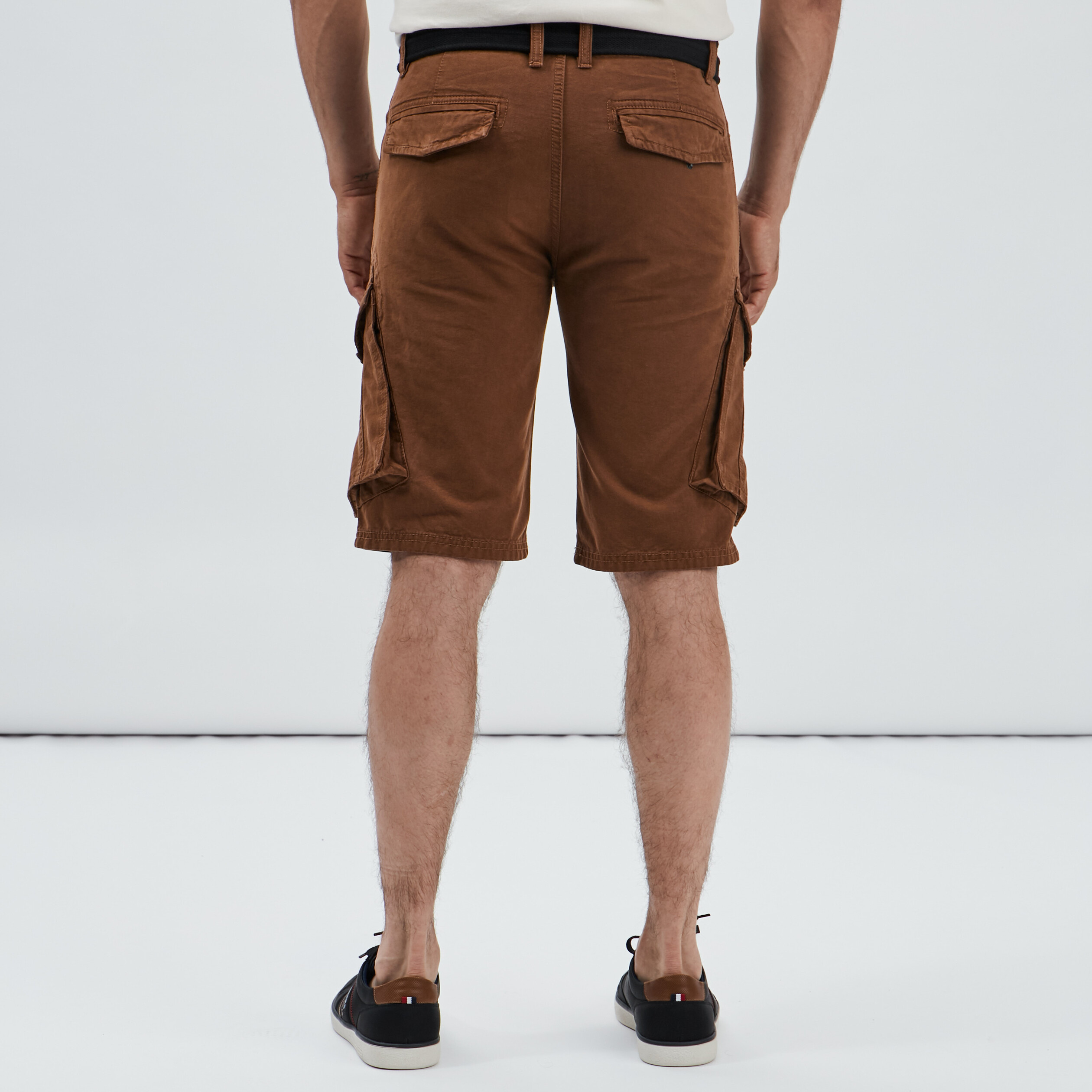 Bermuda regular avec ceinture Trappeur camel homme | La Halle